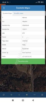 Alaşehir Uluderbent Satılık Sarılop İncirlik 3867 M2 Yetişkin Verimli Arazi