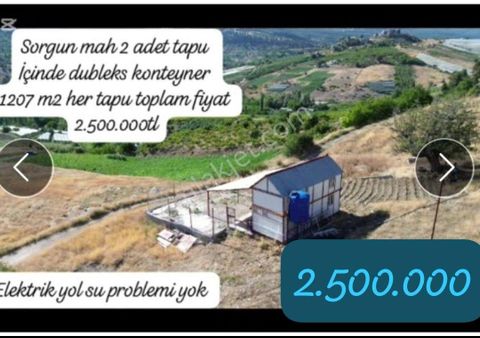 Erdemli Sorgun Mahallesi'nde Satılık Tarla