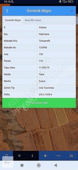 Ankara Haymana Türkşerefli Satılık Yatırımlık 11099 M2 Tarla