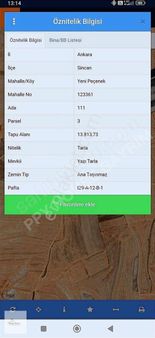 Yenipeçenek Yatırımlık İmara Yakın Hisse Tapulu 5697 M2 Tarla