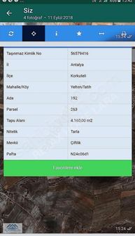 Korkuteli Yelten De Satılık Villa Bölgesine Yakın Arazi