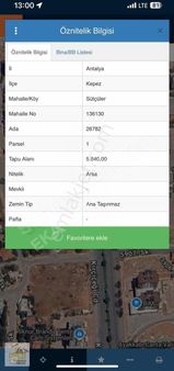 Kır Çiceği Caddesinde Ticari+konut Arsa 160 M2 Hisse