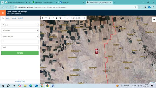 Aksaray Sultanhanında Satılık Marjinal Alınmış Arazi