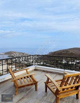 Bodrum Bankev Deniz Manzaralı Ful Tadilat Yapılmış 2+1 Üst Kat