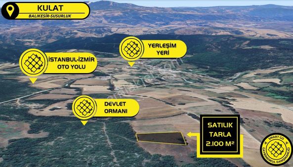 Susurluk Kulat'ta Satılık 2.100 M² Tarla