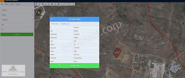 Arslan Emlak Ofisi'nden Kırklareli Camikebirde 27.000m2 Arsa