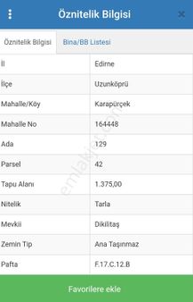 Uzunköprü Karabürçekte Kadastral Yola Cephe Köye Yakın Satılık Tarla