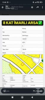Ayan Gayrimenkul Den Satılık Arsa Şahinkaya 8kata İmarlı