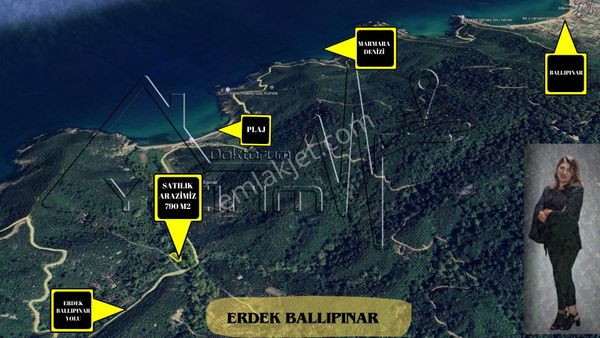 Erdek Ballıpınar Mahallesinde 790 M2 Satılık Arazi