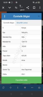 Buhara Mah Konumu Güzel 2 Kat İmarlı Arsa