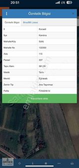 Kandıra Süllü Mahallesi Satılık Tarla 381m2 Merkeze 5 Dakika