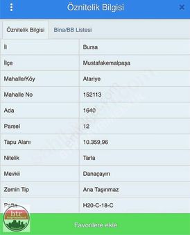Bursa Mustafakemalpaşa Atariye Mh.fırsat Tarla