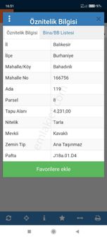 Balıkesir Burhaniye Bahadınlı Köyünde Satılık Tarla Bahçe