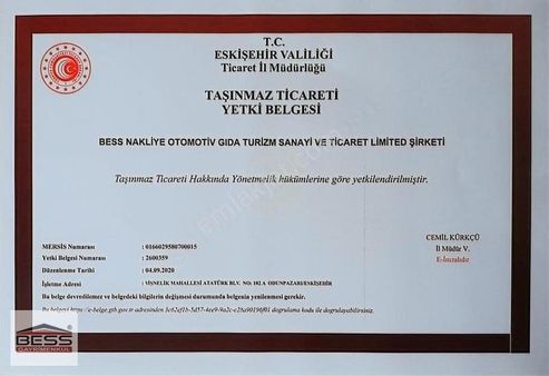 Bess'den Mahmudiye Tokathan Mahallesinde Satılık Tarla