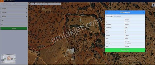 İkiev'den Aktoprak'ta 2200 M2 Satılık Arazi