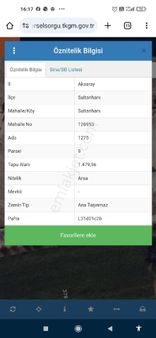 Aksaray Sultanhanı Satılık Arsa, 1480 M2