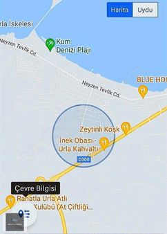 Urla Atatürk 10.860 M2 Takasa Uygun 1/5000'lik İmara Yakın Tarla