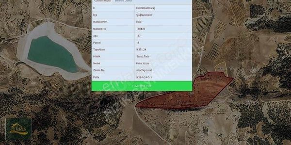 Çağlayancerit' Te Ges Projesine Uygun Satılık Tarla