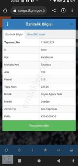 Karaburun Yeniliman Köyiçi Yola Cepheli