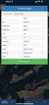 Mudanya Çepnide Full Deniz Manzaralı, 2522 M² Fırsat Arazi!