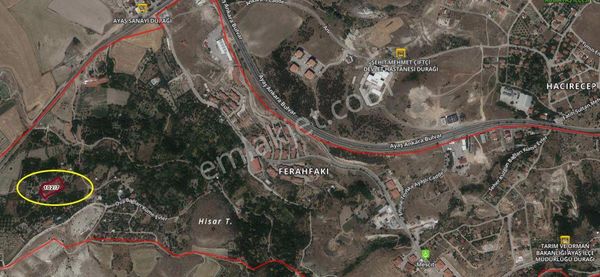 Ayaş Ovabağı Mevkiinde 3464 M² İmara Sınır Tarla-bağ