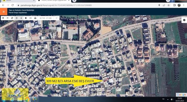 Öz Atalay Gayrimenkulden 309 M2 B/3 Konut Alanı Satlık Arsa