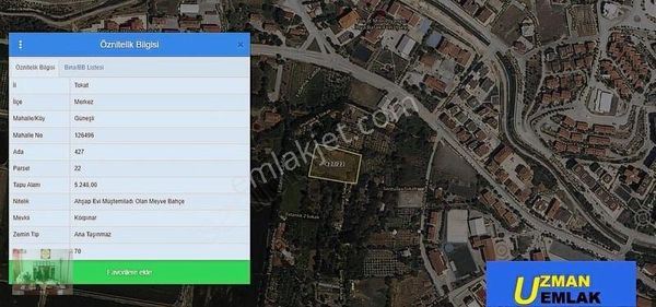 Altıyüzevler Mahallesinde 5248 M² Lik Satılık Arsa