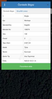 Muğla Menteşe Dağdibi Mah. Satılık 3 Adet Tarla