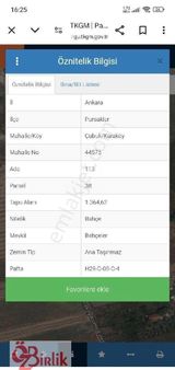 Pursaklar Karaköy De Satılık Tek Tapu Arsa