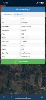 İzmir Kemalpaşada Satılık Arazi