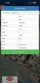 Arsuz Gökmeydan 4 Kat %40 İmarlı Anayola Yakın Satılık Parsel