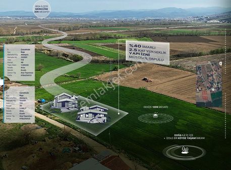 Çanakkale Biga 1200 M2 İmarlı Arsa