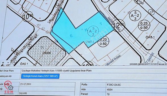 Silivri Gazitepe Köyün İçinde Satılık Arsa