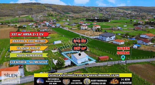 #çatalca Çiftlikköy'de Müstakil Ev 337 M2 Bahçeli Oturuma Hazır