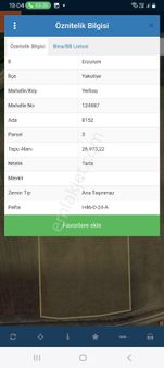 Erzurum Yakutye Yerlisuda Satılık Tarla