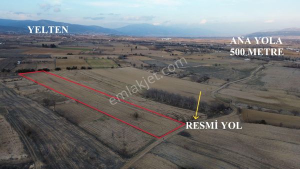 Korkuteli Yeltende Satılık Sulama Sahası İçinde 6973 M2 Tarla