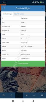 Nizip Bahçeli De 11.200 M2 Satılık Zeytin Fıstık 200 Agaç 300 Fidan