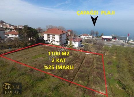 Çayağzı Mevkisinde Deniz Manzaralı 1100 M2 İmarlı Satılık Arsa