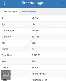 Gökova Da Yatırımlık Arazi