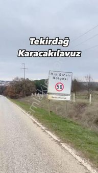 Tekirdağ Süleymanpaşa İlçesi Karacakılavuz Mahallesi'nde 9700 Metrekare İki Parsel Satılık Tarla