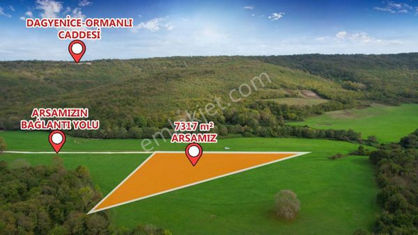 Çatalca Kalfa Köyü'nde Doğanın Kalbinde 7.317 M² Tek Tapu Arsa