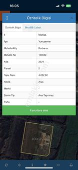 Manisa Barbaros Mahallesinde Çevre Yoluna Yakın Satılık Arsa