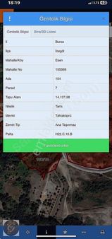 Esenköy De İnegöl Manzaralı Satılık Tarla