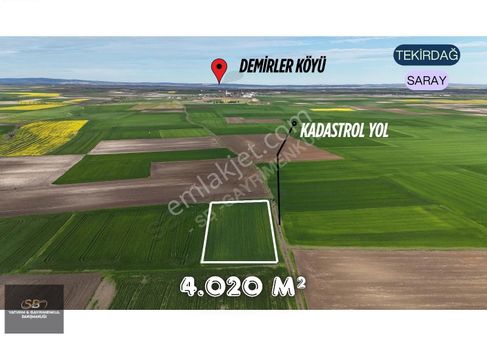 Tekirdağ Saray Beyazköy 4.038 M² Uygun Fiyat