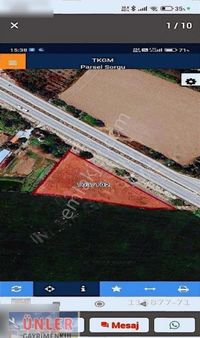 Konya Adana Asfalta Sıfır 145 Metre Cephe Ticari Fabrika Arsası