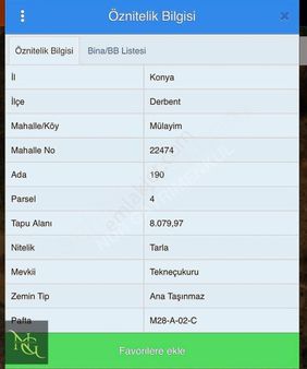 Derbent Mülayimde Satılık Müstakil Parsel