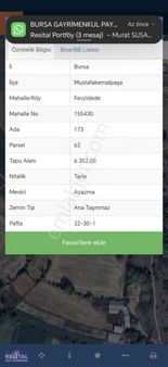 Mustafakemalpaşa Fevzidede 6352 M2 Ev Yapılabilir