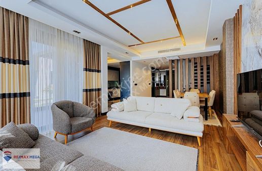 Antalya Konyaaltı Molla Yusufta Eşyalı, Lüks 5+1 Trıplex Villa