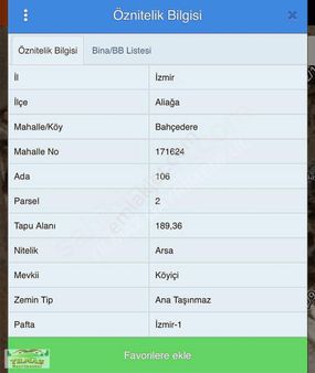 Bahçederede Köyiçi %50 2 Kat İmarlı 190m2 Tek Tapu Arsa...