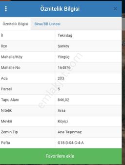 Adrees Gayrımenkulden Köy İçinde İmarlı Arsa